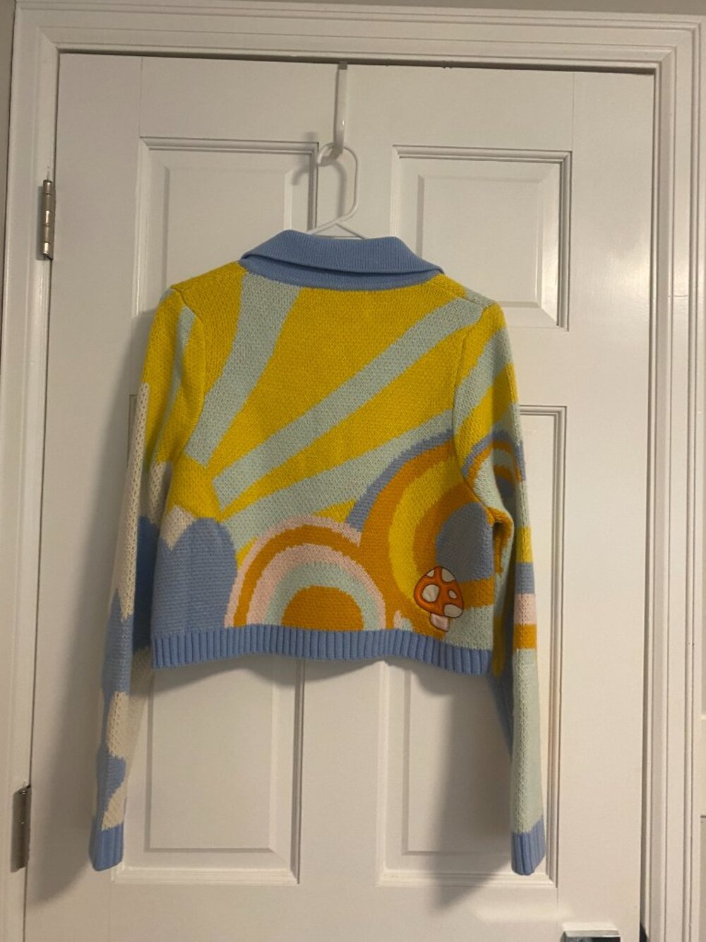 House of Sunny, Mushroom/Daisy Cardigan EUC Size 8/M - Picture 3 of 7